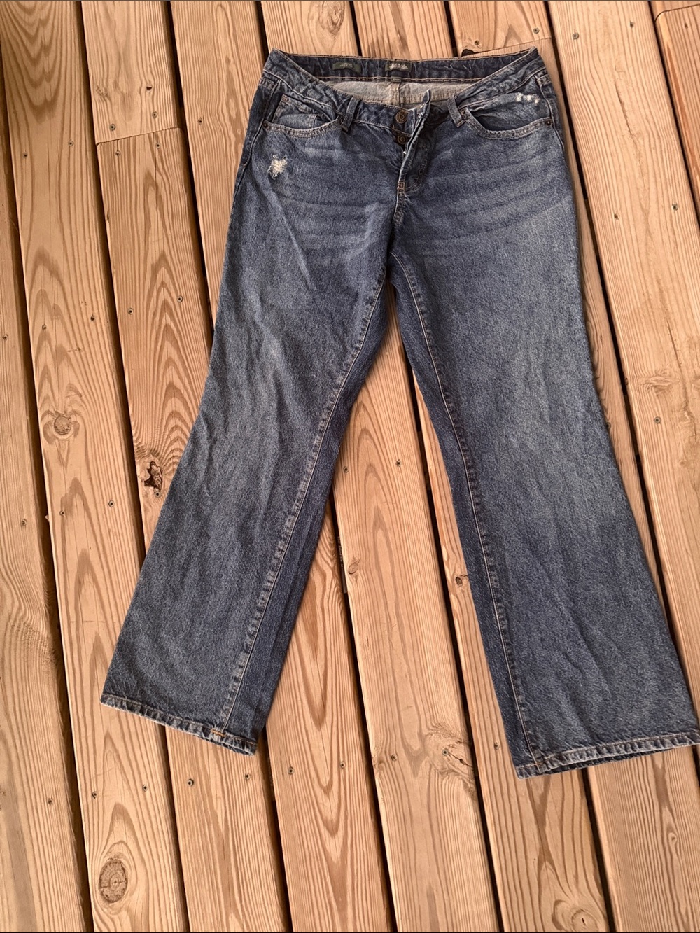 wild fable Women's Blue Wide-Leg Denim Jeans